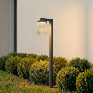Beelia LED tuinpadverlichting, IP65, glas, aluminium, antraciet, 90 cm Lucande - Terras - Modern - 1 lamp