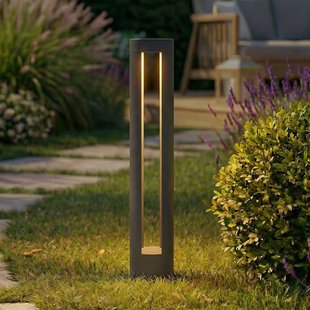 Soriq LED tuinpadverlichting, hoogte 75 cm, antraciet, IP54 Lindby - Terras - Modern - Aluminium - 1 lamp