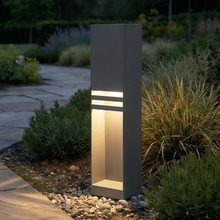 Oxido LED tuinpadverlichting, antraciet, hoogte 50 cm, IP44 Lucande - Terras - Modern - Roestvrij staal - Hoekig