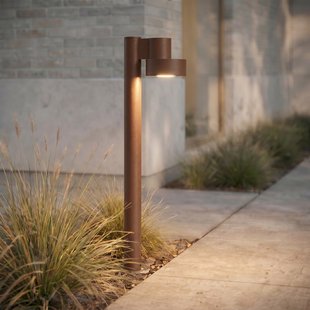 Elune LED tuinpadverlichting, bruin, IP44, hoogte 77 cm Lucande - Modern - Aluminium - 1 lamp
