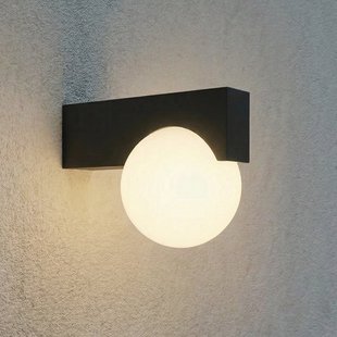 Vijon LED buiten wandlamp, zwart, CCT, IP44 Lucande - Modern - Aluminium - Hoekig