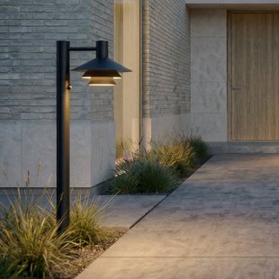 Montaro LED tuinpadverlichting, antraciet, 100 cm, sensor, aluminium, IP54 - Lucande - Modern - 1 lamp