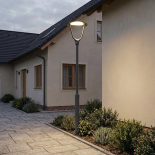 Tarasu LED buitenlamp, 250 cm, aluminium, grijs, IP65 Lucande - Terras - Modern - 1 lamp
