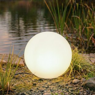 Valyra lichtbol, IP54, Ø 40, grondpen Lindby - Terras - Modern - Kunststof
