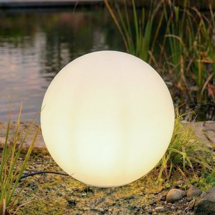 Valyra lichtbol, IP54, Ø 50, grondpen Lindby - Terras - Modern - Kunststof