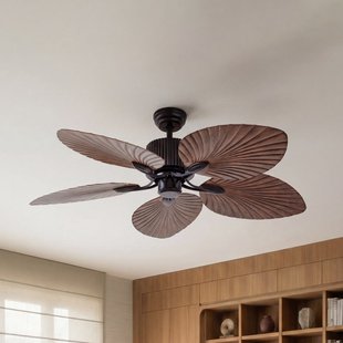 Silvaris plafondventilator, houtlook, DC, stil, Ø 132 cm, afstandsbediening - Lucande - Woonkamer - Scandinavisch - Kunststof