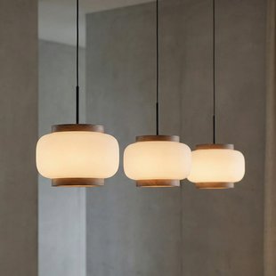 Shiro LED hanglamp, 3-lamps, in hoogte verstelbaar, glas Quitani - Woonkamer - Designer - Met lampenkap
