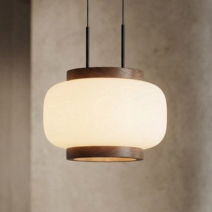 Shiro LED hanglamp, 1-lamp, in hoogte verstelbaar, glas Quitani - Woonkamer - Designer - Met lampenkap