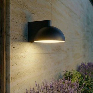 Velira LED buiten wandlamp, metaal, IP54, zwart Lucande - Modern - 1 lamp