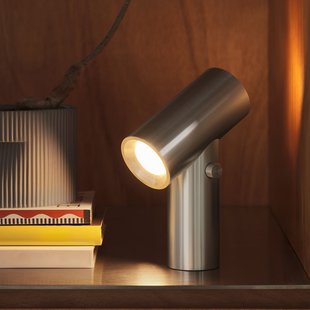 Beam LED tafellamp op accu, grijs aluminium, dimbaar, IP56 Muuto - Woonkamer - Modern - 1 lamp