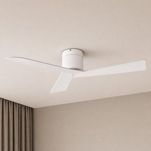 Ventoro plafondventilator, wit, metaal, Ø 132 cm Lucande - Woonkamer - Modern