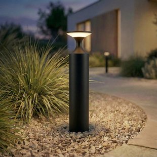 Navor LED tuinpadverlichting, zwart, aluminium, IP65, hoogte 50 cm Lucande - Modern - 1 lamp