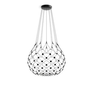 Mesh Wireless Bluetooth hanglamp, Ø 100 cm, 5 m Luceplan - Woonkamer - Designer - Metaal - Meerdere lampen