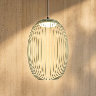Richi LED buiten hanglamp, Ø 40 cm, groen, dimbaar, IP44, metaal Lucande - Modern - 1 lamp