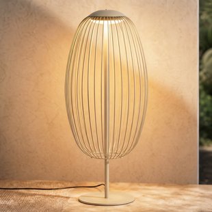 Richi LED buiten vloerlamp, hoogte 90 cm, beige, IP44, metaal Lucande - Modern - 1 lamp