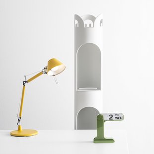 Tolomeo Micro tafellamp geel Artemide - Werkkamer / Kantoor - Designer - Metaal - 1 lamp