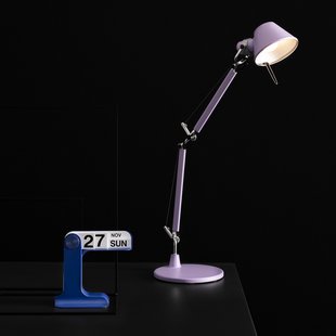 Tolomeo Micro tafellamp lavendel Artemide - Werkkamer / Kantoor - Designer - Metaal - 1 lamp