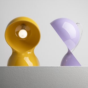 Dalú tafellamp, hoogte 26 cm, geel Artemide - Woonkamer - Designer - Kunststof