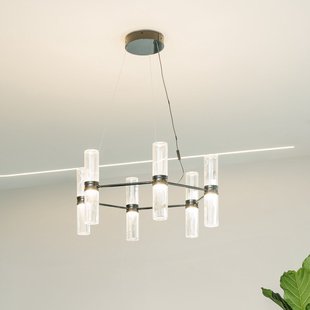 Zephyr Exagonal LED hanglamp, Ø 77 cm, zwart Artemide - Woonkamer - Designer - Aluminium - Meerdere lampen
