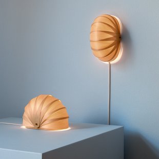 ST908 Tafellamp, natuurlijk berkenhout 19 cm G9-LED Tom Rossau - Woonkamer - Designer - 1 lamp