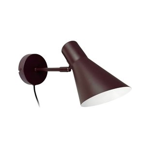 DL12 wandlamp, bruin, E27, metaal Dyberg Larsen - Woonkamer - Scandinavisch - Rond
