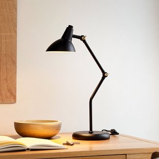 Vela tafellamp, zwart, hoogte 45 cm Dyberg Larsen - Woonkamer - Scandinavisch - Metaal - Rond