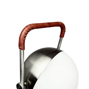 Mova LED-tafellamp op batterijen, bordeauxrood, IP44 Dyberg Larsen - Woonkamer - Scandinavisch - Metaal - Rond
