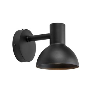 Nubi LED buiten wandlamp, zwart, IP44, dimbaar, staal Markslöjd - Scandinavisch - Roestvrij staal - 1 lamp
