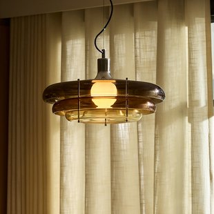 Sunset hanglamp Ø 45 cm, amber MARKET SET - Eetkamer - Designer - Glas - 1 lamp
