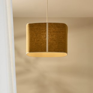 Dolce hanglamp, currygeel MARKET SET - Eetkamer - Designer - Stof - 1 lamp