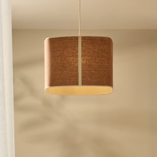 Dolce hanglamp, currygeel MARKET SET - Eetkamer - Designer - Stof - 1 lamp