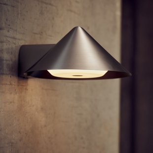 LED wandlamp Grasp op batterijen, roestvrij staal, 15 cm FRANDSEN - Woonkamer - Designer - 1 lamp