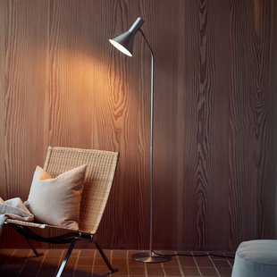 Lyss vloerlamp aluminiumkleurig FRANDSEN - Woonkamer - Designer - 1 lamp