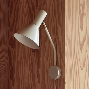 Lyss wandlamp Beige Stekker FRANDSEN - Woonkamer - Designer - Metaal - 1 lamp