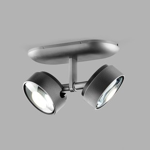 Cosmo C2 LED plafondspot titaniumgrijs, CCT, 2-lamps LIGHT-POINT - Woonkamer - Designer - Aluminium - Meerdere lampen