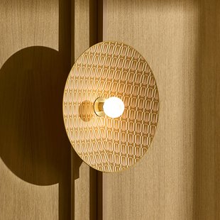Gatsby wandlamp, Ø 60 cm, myra MARKET SET - Woonkamer - Designer - Stof - 1 lamp