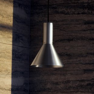 Lyss hanglamp aluminiumkleurig FRANDSEN - Woonkamer - Designer - 1 lamp