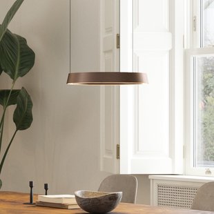 Edge Round LED hanglamp, roségoud, Ø40cm, CCT LIGHT-POINT - Keuken - Designer - Aluminium - Rond
