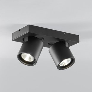 Focus 2 LED-spot, zwart, 2-lamps, CCT draaibaar LIGHT-POINT - Woonkamer - Designer - Aluminium - Meerdere lampen
