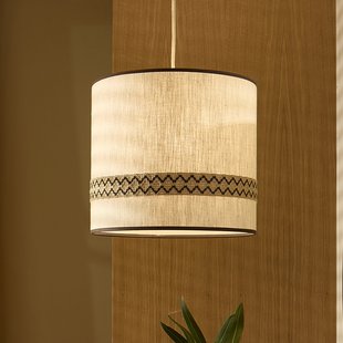 Jimmy hanglamp, Ø 35 cm, patroonrand MARKET SET - Eetkamer - Designer - Stof - 1 lamp