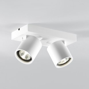 Focus 2 LED-spot, wit, 2-lamps, CCT, draaibaar LIGHT-POINT - Woonkamer - Designer - Aluminium - Meerdere lampen