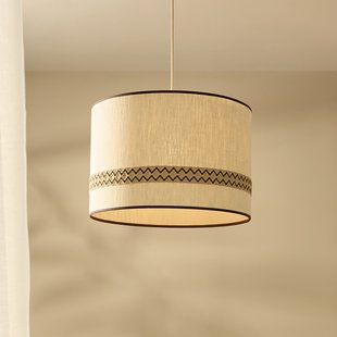 Jimmy hanglamp, Ø 48 cm, patroonrand MARKET SET - Eetkamer - Designer - Stof - 1 lamp