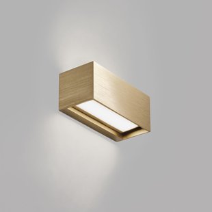 Linea W1 LED wandlamp messing 15 cm, CCT, IP54 LIGHT-POINT - Woonkamer - Designer - Aluminium - Meerdere lampen