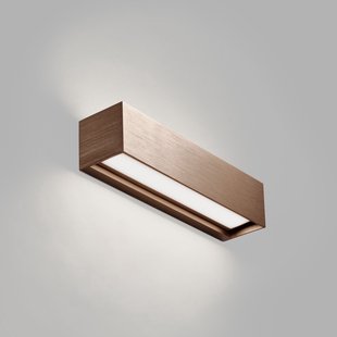 Linea W2 LED wandlamp roségoud 30 cm CCT, IP54 LIGHT-POINT - Woonkamer - Designer - Aluminium - Meerdere lampen