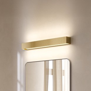 Linea W3 LED wandlamp messing 60 cm, CCT, IP20 LIGHT-POINT - Woonkamer - Designer - Aluminium - Meerdere lampen