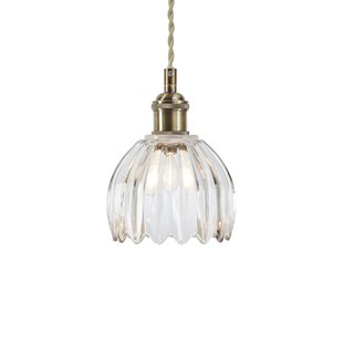 Gota hanglamp, oud messing/helder, glas, Ø 13 cm, stekker Gotta Markslöjd - Woonkamer - 1 lamp