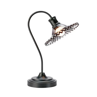 Nova tafellamp, zwart, rookglas, hoogte 41,5 cm, E27 Markslöjd - Woonkamer - Metaal - 1 lamp