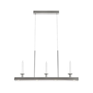 Dining LED hanglamp, nikkel, ijzer, lengte 82 cm, dimbaar Markslöjd - Woonkamer - Metaal - Meerdere lampen