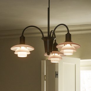 PH 1/1 kroonluchter, gebruneerd messing, 3-lamps Louis Poulsen - Woonkamer - Designer - Metaal - Meerdere lampen