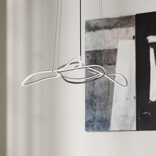 Ghost LED hanglamp, 116 cm, chroom 101 COPENHAGEN - Woonkamer - Designer - Aluminium - 1 lamp